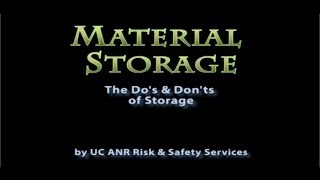 Safety Storage